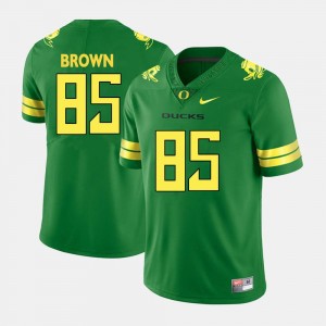 College Football For Men's Green Pharaoh Brown Oregon Jersey #85