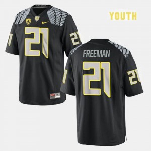 Royce Freeman Oregon Jersey Black #21 College Football Youth