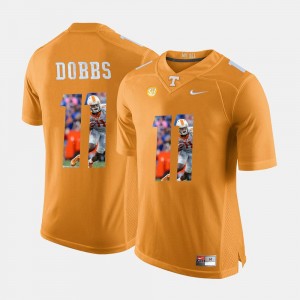 oshua Dobbs Tennessee Vols Jersey Pictorial Fashion Orange #11 Men