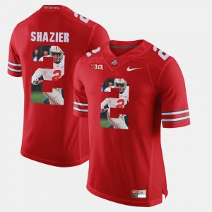 Mens Pictorial Fashion Scarlet Ryan Shazier Ohio State Jersey #2