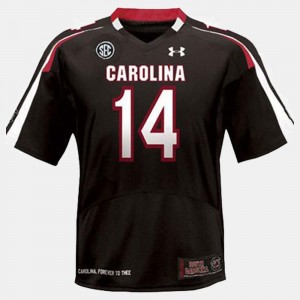 Connor Shaw University of South Carolina Jersey Black College Football #14 For Kids