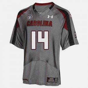 Connor Shaw South Carolina Jersey #14 College Football For Kids Gray