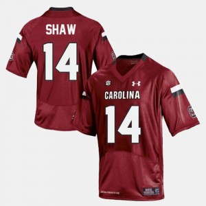 College Football #14 Men Red Connor Shaw Gamecocks Jersey