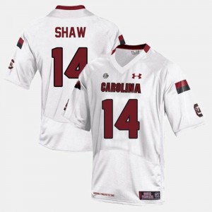 White #14 Connor Shaw South Carolina Gamecocks Jersey College Football Men