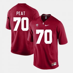 For Men Andrus Peat Stanford Cardinal Jersey College Football #70 Cardinal