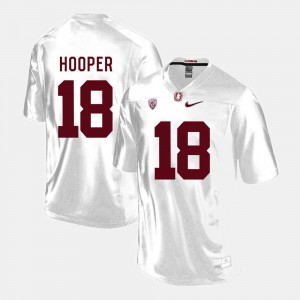 #18 Austin Hooper Stanford University Jersey White College Football For Men's