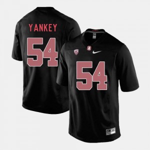 #54 David Yankey Cardinal Jersey College Football Black Men