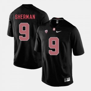 Richard Sherman Cardinal Jersey #9 Black For Men College Football