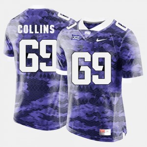 #69 College Football For Men Purple Aviante Collins Texas Christian Jersey