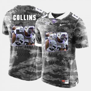 Aviante Collins Horned Frogs Jersey High-School Pride Pictorial Limited For Men's Grey #69
