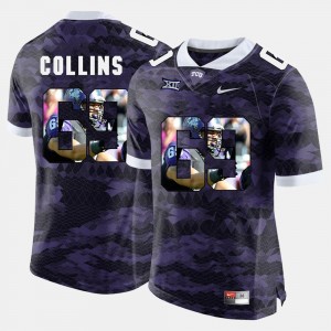 #69 Purple For Men's High-School Pride Pictorial Limited Aviante Collins Texas Christian University Jersey