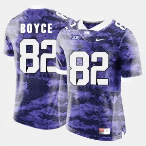 Josh Boyce Horned Frogs Jersey For Men College Football #82 Purple