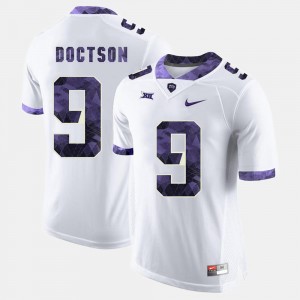 White #9 For Men Josh Doctson TCU Horned Frogs Jersey College Football