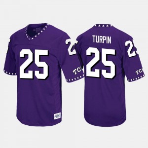 Throwback Purple KaVontae Turpin TCU Jersey #25 For Men's