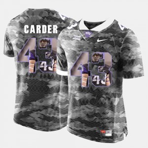 High-School Pride Pictorial Limited Grey #43 Tank Carder Texas Christian University Jersey Men's