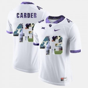 High-School Pride Pictorial Limited Tank Carder TCU Jersey #43 White Mens