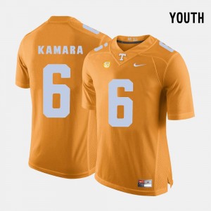 Orange College Football #6 For Kids Alvin Kamara UT Jersey