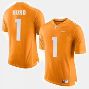 #1 Men's College Football Orange Jalen Hurd Tennessee Volunteers Jersey