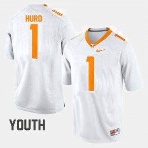 #1 Jalen Hurd Tennessee Jersey Youth College Football White