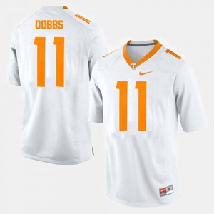 College Football White For Men Joshua Dobbs Tennessee Volunteers Jersey #11