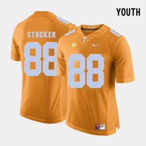 #88 College Football Orange Luke Stocker Tennessee Volunteers Jersey Kids