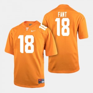 College Football For Men's Princeton Fant Tennessee Volunteers Jersey #18 Orange