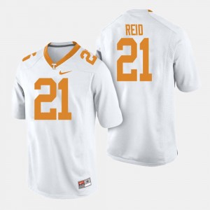 College Football Shanon Reid Tennessee Volunteers Jersey For Men White #21