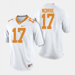 Mens White College Football #17 Will McBride Tennessee Volunteers Jersey