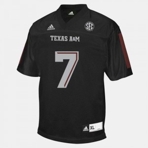Youth(Kids) Black College Football #7 Kenny Hill Texas A&M Jersey