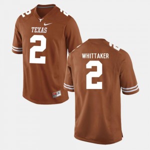 #2 College Football For Men Fozzy Whittaker Texas Longhorns Jersey Burnt Orange