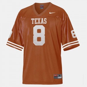 College Football Men's Jordan Shipley Texas Longhorns Jersey Orange #8