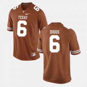 College Football #6 Quandre Diggs Texas Longhorns Jersey Burnt Orange Mens