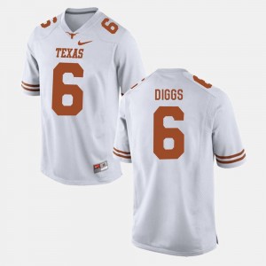 Quandre Diggs Texas Longhorns Jersey #6 Men's White College Football