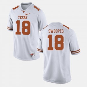 Tyrone Swoopes Longhorns Jersey #18 Men College Football White
