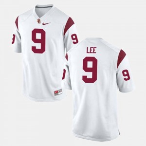 For Men's College Football Marqise Lee Trojans Jersey White #9