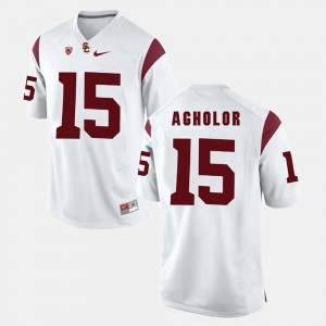 #15 Nelson Agholor Trojans Jersey White Pac-12 Game Men