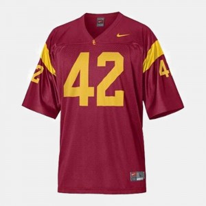 College Football #42 For Kids Ronnie Lott Trojans Jersey Red