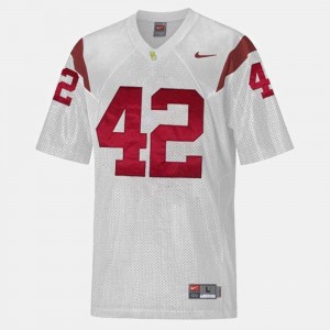 #42 Ronnie Lott USC Jersey Youth White College Football