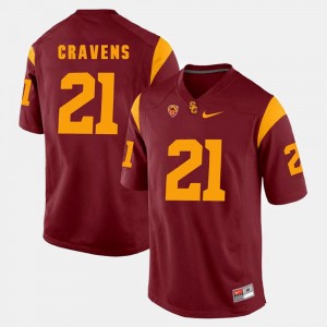 #21 Su'a Cravens Trojans Jersey Mens Red Pac-12 Game