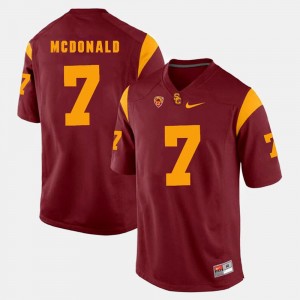 Red T.J. McDonald Trojans Jersey #7 Pac-12 Game For Men