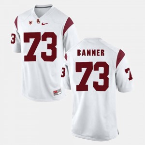 White For Men Pac-12 Game Zach Banner USC Jersey #73