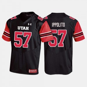 #57 Black College Football Cody Ippolito Utah Jersey For Men's