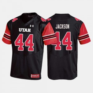 Men's Black College Football Jake Jackson Utah Utes Jersey #44