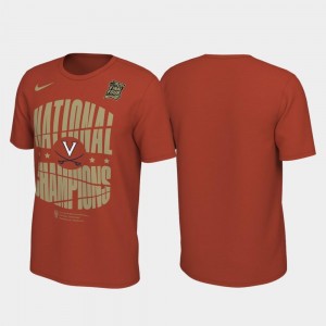 2019 Men's Basketball Champions For Men's UVA T-Shirt Orange 2019 NCAA Basketball National Champions Celebration Shattered Backboard