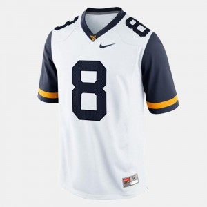 #8 Youth Karl Joseph Mountaineers Jersey White College Football