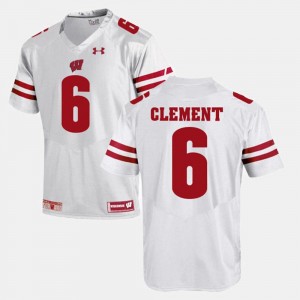 White Alumni Football Game For Men #6 Corey Clement Wisconsin Jersey