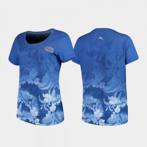UF T-Shirt Womens Floral Victory Royal Tommy Bahama