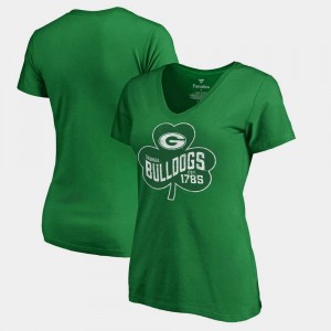 Kelly Green Women's St. Patrick's Day Georgia Bulldogs T-Shirt Paddy's Pride Fanatics