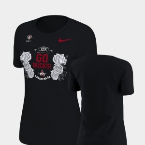 Verbiage Nike Ohio State T-Shirt 2019 Rose Bowl Bound Black Womens