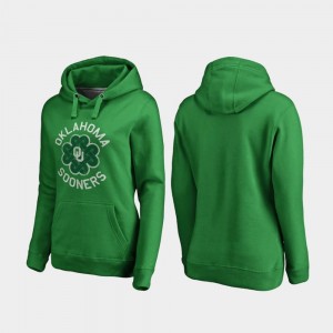 Luck Tradition Fanatics Branded Kelly Green St. Patrick's Day Ladies Oklahoma Sooners Hoodie